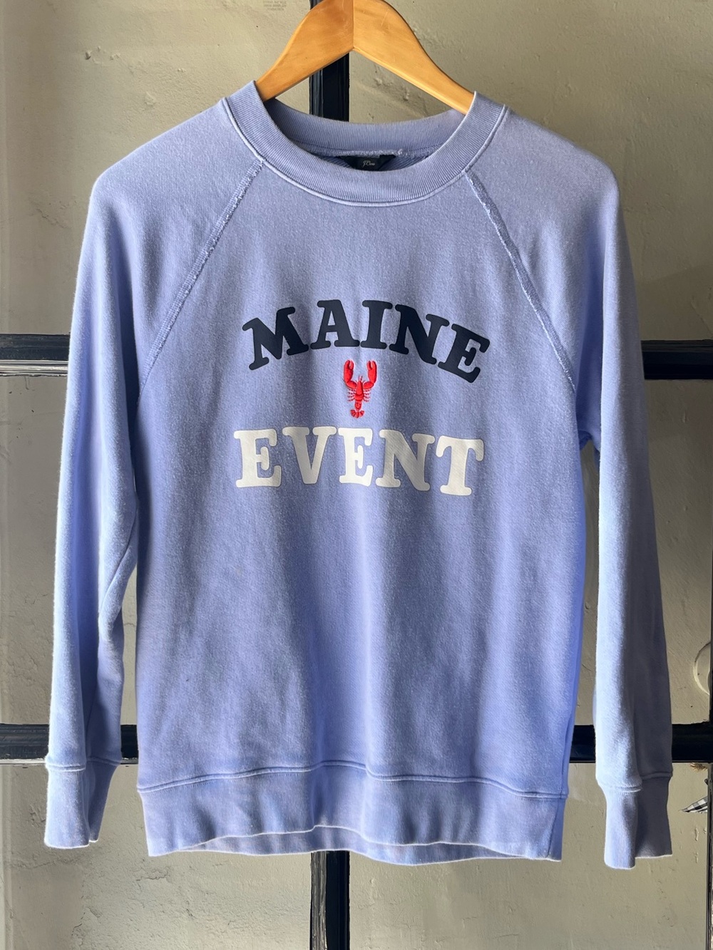 J.Crew “Maine Event” Periwinkle Sweater